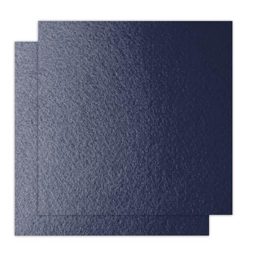 12" x 12" Felt Fabric Sheets for Crafts, Squares Felt Fabric Sheets, 1mm Thick, Non-Woven Felt Paper for DIY Sewing Craft, 2pcs (Navy Blue) - color: Navy Blue