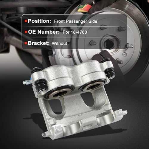 cciyu Front Right Disc Brake Caliper Assembly Without Bracket 18-4760 - size: Front Right[18-4760]