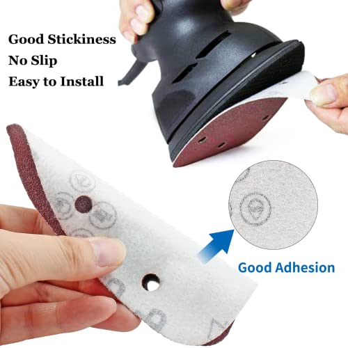 25 Pcs Mouse Detail Sander Sandpaper, 400 Grit, 5 Hole - size: 400 Grit - 25 Pcs