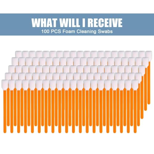 CARGEN 100PCS 5.09" Foam Cleaning Swabs for Printers Crafts Car Cleaning - size: 100PCS
