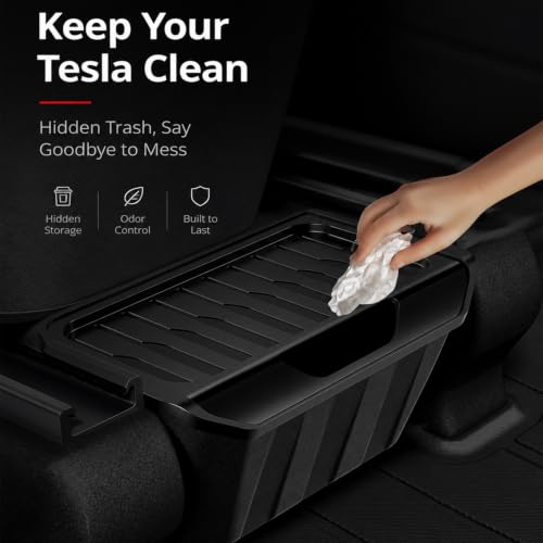 Upgrade Rear Center Console Organizer for Tesla Model Y 2020-2025 - size: Model Y 2020~2025