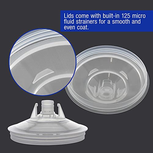 Master Paint System MPS Disposable Paint Spray Gun Cup Liners & Lid System - size: 20 Ounce Cup Kit