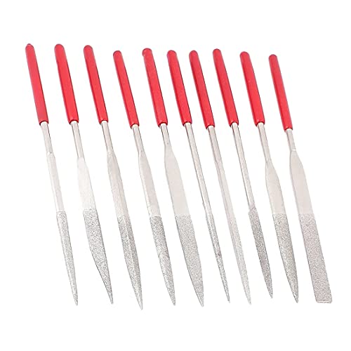 10 Pcs Mini Diamond Needle File Set Diamond Files Mini Needle Set 2x100mm