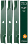 UDC Parts 603995 Hustler Raptor 52 Inch Mower Blades Replacement, 3 Pack - size: 17-7/8" - Round (5/8")