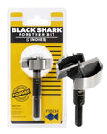 Forstner Drill Bit - Black Shark Forged Steel for Woodworking Size: 2 inch - size: 2 in