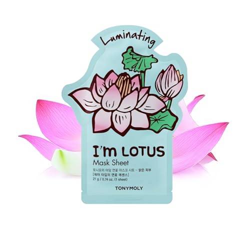TONYMOLY I'm Face Sheet Masks - Hydrating & Soothing Korean Skincare - color: Lotus, 1 Pack