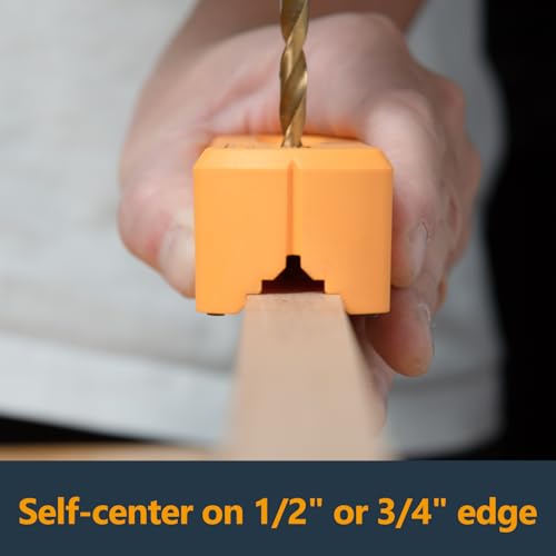 POWERTEC Drill Guide Block for Straight Holes with 6 Bit Sizes (71971V) - style: Multi-Functional Drill Guide Jig Block (6 Sizes)