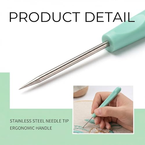 Sugar Stir Needle, 4 Pieces, 5.2 Inches, Green, Cookie Scribe Needles, Cake Decorating Tool