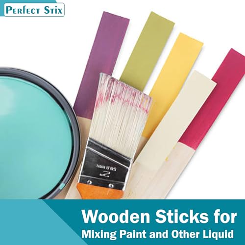14" Wooden Paint Paddles - Mixing Sticks -Epoxy Stirrers- Pack of 100ct - size: 14"-Pack of 100ct