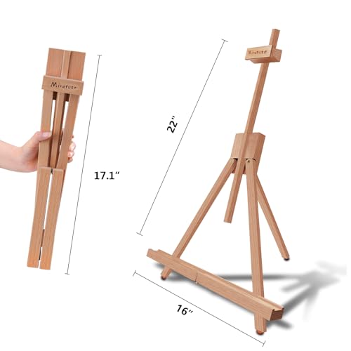 Painting Easel, A-Frame Wooden Tabletop Easel Display Stand (2 Pack) - style: 2 Pack