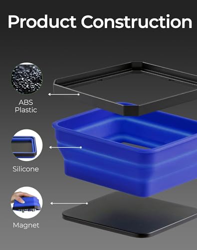 ALOANES Collapsible Magnetic Parts Tray Magnetic Screw Holder - color: Blue, size: 1PC