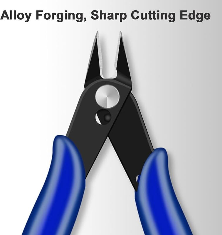 2-Pack Micro Flush Cutters, Wire Cutter, Craft, Jewelry, Electronics