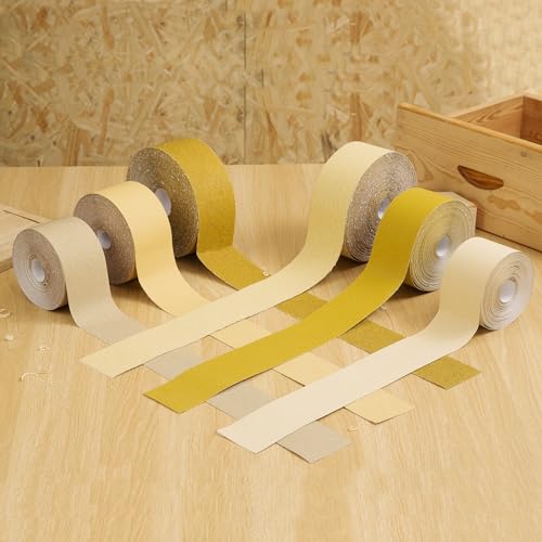 240 Grit Sandpaper Roll 20 Yard Long Continuous Roll,2-3/4” Wide Adhesive Backed Sandpaper Roll Sanding Sheets for Automotive,Woodworking,Hand Sanding Blocks - style: 240Grit