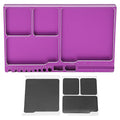 Magnetic Screw Tray, Anti Loss Parts Organizer with Magnetic Pads (Purple) - color: Purple