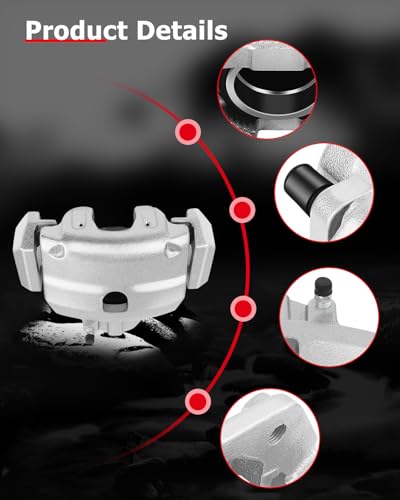 cciyu Front Left Disc Brake Caliper Assembly w/Bracket 18B4778 - size: Front Left[18B4778]