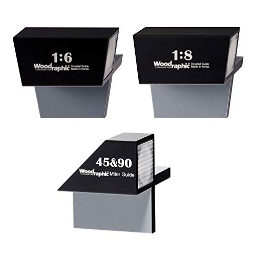 Complete Dovetail Guide Set – 1:6 & 1:8 & 45°/90° Magnetic Layout Tool for Precision Woodworking, Joinery, Cabinetmaking – CNC Aluminum Hand Saw Marker Kit - size: Saw Guide - Set: 1:6 & 1:8 & 45°/90°