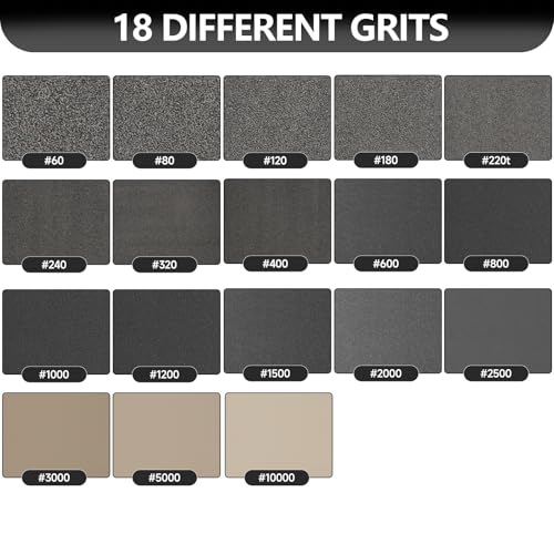 Premium 30-Sheet 3000 Grit Wet Dry Sandpaper, 9 x 3-2/3 Inch - color: 3000Grit, size: 9x3.6inch
