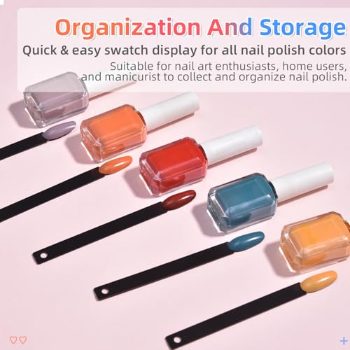 100 Tips Black False Nail Tip Sticks Fan-shaped Nail Practice Sticks - size: Oval 50tips*2