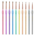 Nicpro 10PCS Paint By Numbers Brushes, Micro Fine Detail Paint Brush Set - size: 10 PCS