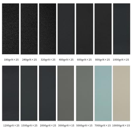 Sandpaper 320 Grit 25 Sheets, Wet Dry Sand Paper 9 x 3.6 Inch - style: 320 Grit 25PCS