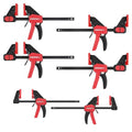 ARROW 6-Piece Mini Light-Duty 6"(2) & 6" Medium Duty (4) Bar Clamps Set - size: mini 6"(2) & 6"(4)