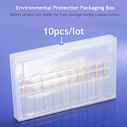 10Pcs 1/8'' Shank 1.5mm Titanium Coat Carbide End Mill Engraving Bits CNC Rotary Burrs Tool For PCB Mould Plastic Fiber Carbon Fiber Hardwood - size: 1.5mm