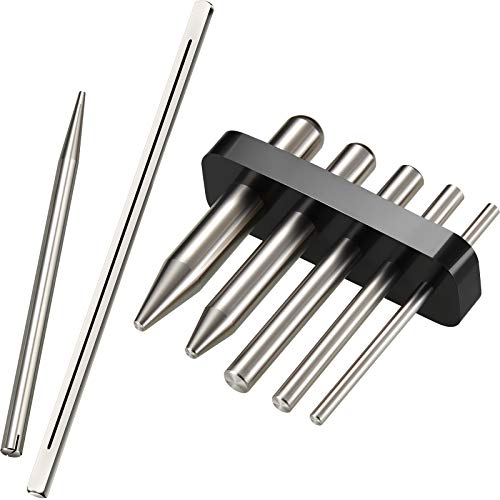 Hotop 7 Pcs Metal Model Bending Tool Kit Tab Edge Cone Shape for 3D Puzzles