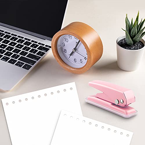 Single Hole Puncher, 1/4" Hole, 20 Sheet Capacity, Pink, 1 Pack - color: Pink