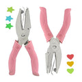 Handheld Hole Paper Punch Kit, 1/4 Inch - size: Heart & Star