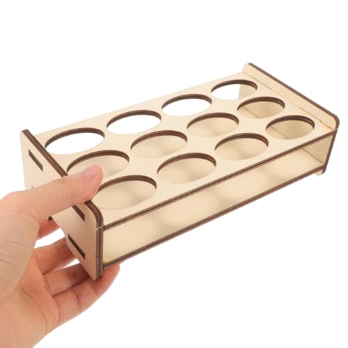 COHEALI Wooden Paint Storage Organizer Rack for Paint Bottles - size: 19.00X9.50X5.00CM