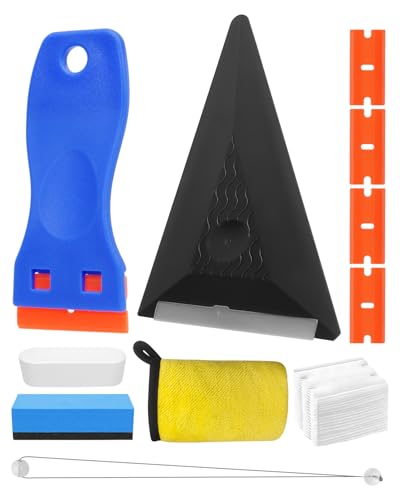 30 Emblem Removal Tool Kit with PVC Cord, Spatula, Blade, Scraper - color: 30PCs Car Surface Logo Emblem Remover Kit