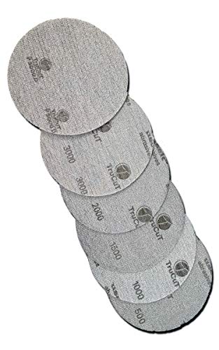 CTD TruCut Sanding Pads for Bowling Ball Resurfacing (Variety grit 5 inch) - size: 5 inch, style: 18 Pack Variety All Grits