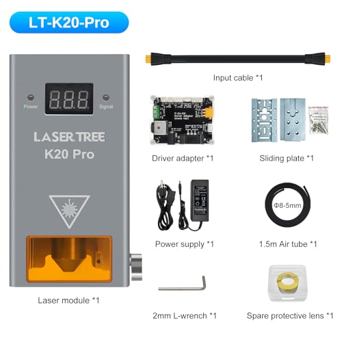 LASER TREE 20W Diode Laser Module, High Precision for Wood & Metal