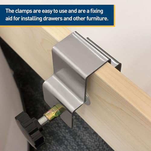 HARFINGTON 4Pcs Stainless Steel C Clamp 2.2" Dia Tiger Clamp - size: 2.2", style: Universal with Foam Pads