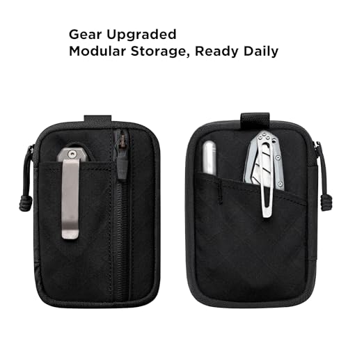 ALPAKA HUB Pouch Pro EDC Tool Pouch Black Axogrid 300D - color: Black Slim-Axogrid 300D
