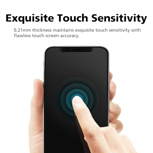 For iPhone 16 Pro [Upgraded 27°] Privacy Screen Protector [2 PACK][High Touch Sensitivity][Anti-Spy PET Film][Easy Installation with Alignment Jig][Scratch Self-Healing] - size: iPhone 16 Pro