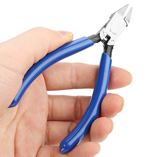 Ejoyous Cable Pliers 4inch, Wire Cutters Snips Chrome Steel Electrical Wire Cutting Nippers Diagonal Pliers, for Electronic Repair Jewelry Processing Model Making Fishing