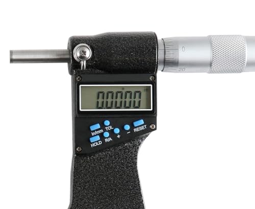 Accusize Industrial Tools 5-6''/125-150 mm 7 Keys Electronic Digital Outside Micrometers, 0.00005'' Or 0.001 mm Resolution, Ac21-6022 - size: 5-6" / 125-150 mm