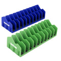 HURRICANE Pliers Organizer Rack with Non-Slip Rubber Base, Extendable Design, Blue and Green, 2 Pack - color: Blue & Green