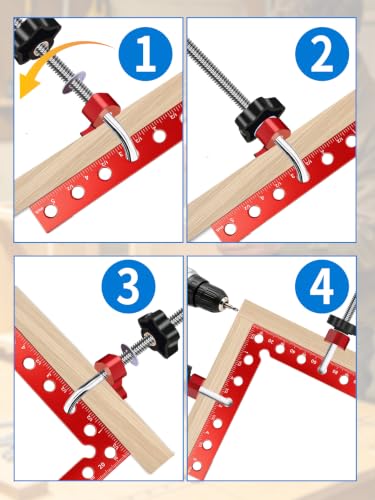 12PCS 5.5" & 3.14& 2.31" Corner Clamps for Woodworking - size: 12PCS 5.5" & 3.14& 2.31"