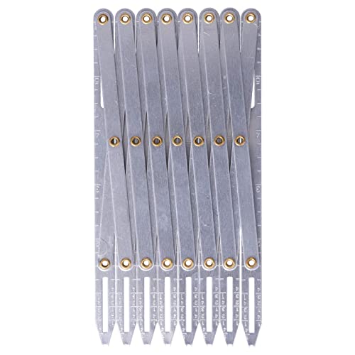 Expanding Sewing Gauge, Aluminum Buttonhole Spacer Expanding Crafting Sewing Gauge Ruler, Multifunctional Equidistant Measuring Marking Tool