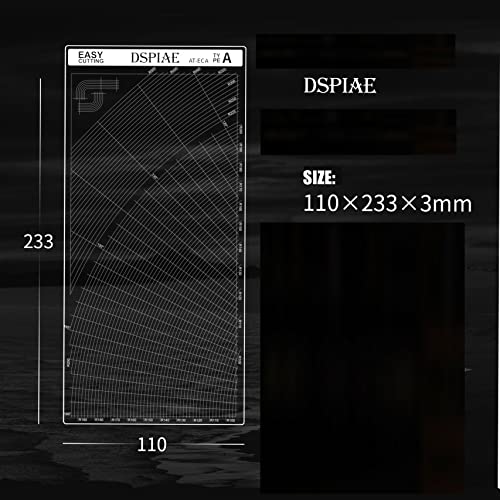 DSPIAE Masking Tape Cutting Mat Double Sided Design Model Building Tools Cutting Plate - Polygonal