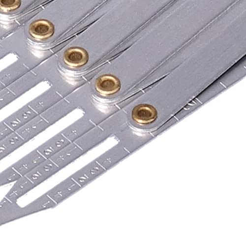 Expanding Sewing Gauge, Aluminum Buttonhole Spacer Expanding Crafting Sewing Gauge Ruler, Multifunctional Equidistant Measuring Marking Tool