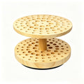 360° Rotating Paint Brush Holder, 72-Hole Hardwood Desk Organizer