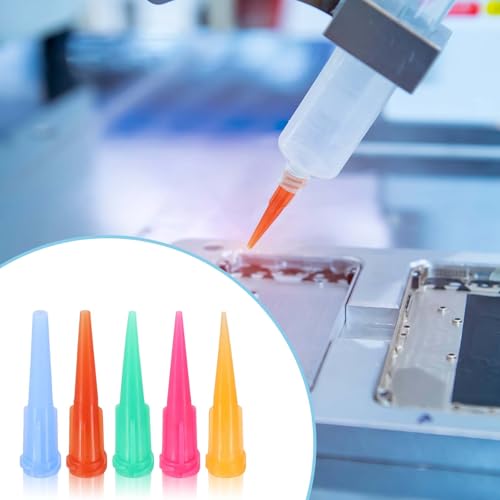 uxcell 100Pcs Plastic Tapered Pinhead, 18 Gauge 0.84mm Glue Blunt Tips