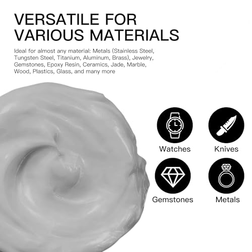 Diamond Paste Polishing Compound, 80,000 Grit, 50 G/1.76 Oz, Mirror Finish - size: 80,000Grit, style: 1.78 oz (50g)