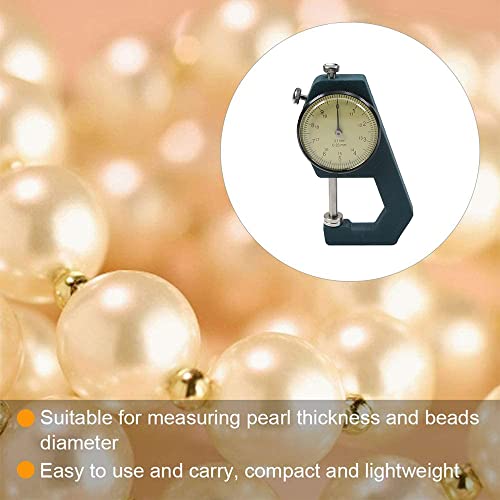 Utoolmart Dial Thickness Gauge, Flat Head Thickness, 0-20mm Tester Dial Measuring Tool for Paper Leather Cloth Paper, Film, Wire 1 Pcs - size: 0-20mm--AL1105