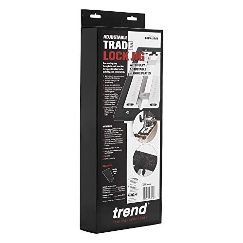 Trend Adjustable Trade Lock Jig for Mortice Lock and Latch Faceplates, LOCK/JIG/B - style: Modern