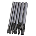 10cm Length Rectangle Pattern Leather Craft Hollow Hole Punch Cutting Tool Steel Pack of 6