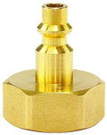 Sprinkler Winterize Blow Out Adapter, Lead-Free Brass - size: 3/4 inches
